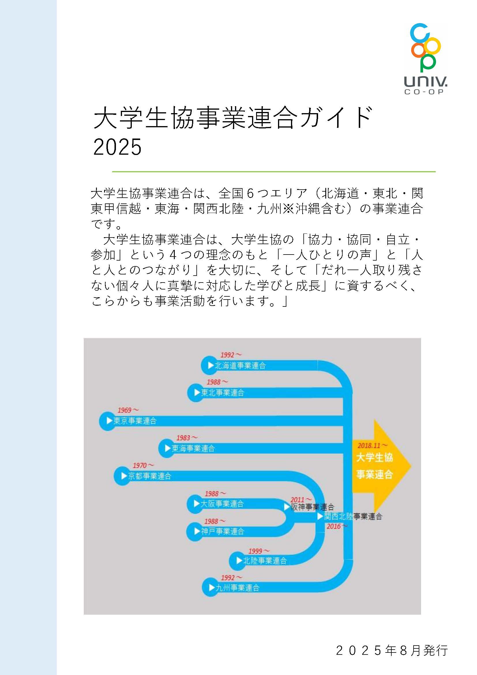 大学生協事業連合ガイド2025